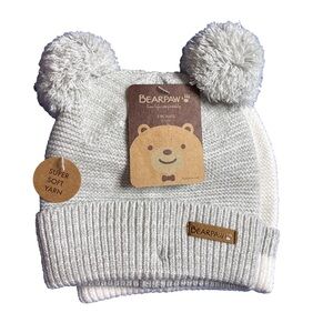 ⭐️ NWT BearPaw Two Knit Toques- 6-12months